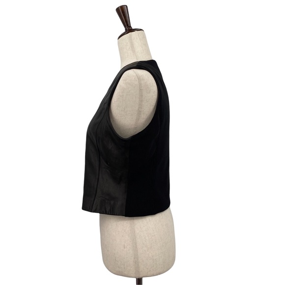 Petite Sophisticate 100% Genuine Leather Full Zip Vest, Size Small - Picture 5 of 8